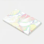 Shiny Pastel Leaves Post It Notes (Schuin)