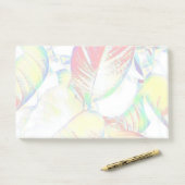 Shiny Pastel Leaves Post It Notes (Op bureau)