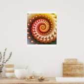 Shiny Peach Shell Poster (Keuken)