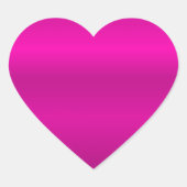 Shiny Pink Heart Hart Sticker (Voorkant)