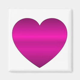 Shiny Pink Heart Magneet