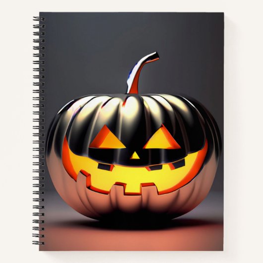 Shiny Pumpkin Halloween Notitieboek (Voorkant)