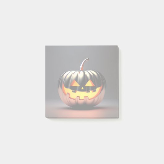 Shiny Pumpkin Halloween Post-it® Notes (Voorkant)
