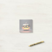 Shiny Pumpkin Halloween Post-it® Notes (Op bureau)