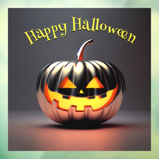 Shiny Pumpkin Halloween Raamsticker (Vel 3)