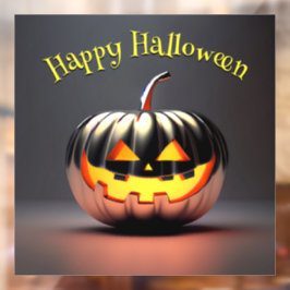 Shiny Pumpkin Halloween Raamsticker