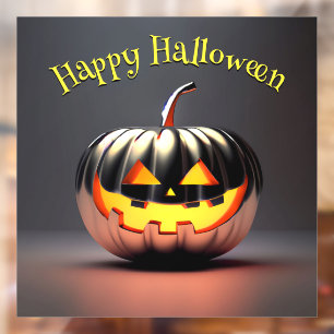 Shiny Pumpkin Halloween Raamsticker