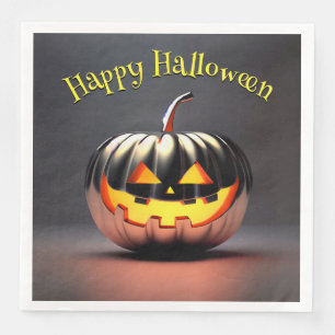 Shiny Pumpkin Halloween Servet