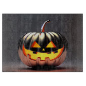 Shiny Pumpkin Halloween Snijplank (Voorkant)