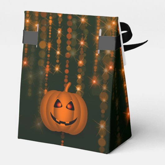 Shiny Pumpkin Halloween String Lights Favor Box Bedankdoosjes (Achterkant)