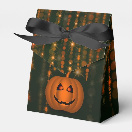Shiny Pumpkin Halloween String Lights Favor Box Bedankdoosjes (Voorkant Zijde)