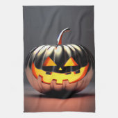 Shiny Pumpkin Halloween Theedoek (Verticaal)