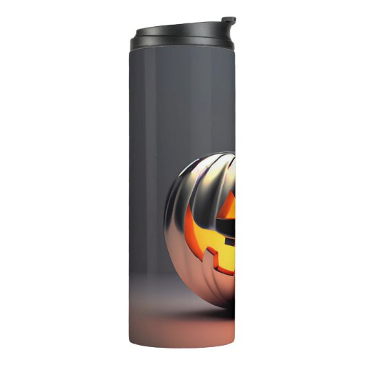 Shiny Pumpkin Halloween Thermosbeker (Gedraaid links)