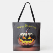 Shiny Pumpkin Halloween Tote Bag (Voorkant)