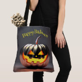 Shiny Pumpkin Halloween Tote Bag (Dichtbij)