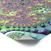 Shiny Rainbow Fractal Poster (Hoek)