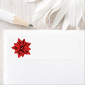 Shiny Red Bow Etiket (Insitu)