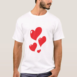 Shiny Red Heart Clipart T-shirt