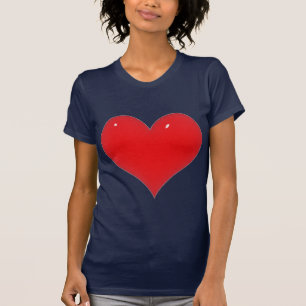 Shiny Red Heart T-shirt