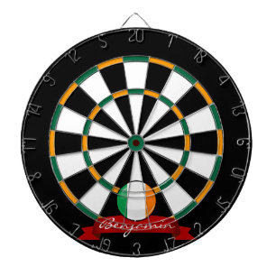 Shiny Round Irish Flag Dartbord