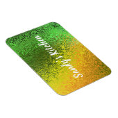 Shiny Shades Groene & Gele Naam Keuken Premium Magneet (Rechterzijde)