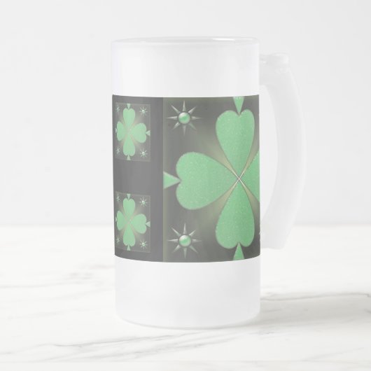 Shiny shamrock stein mok (Voorkant rechts)