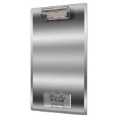 Shiny Silver Shine Elegant Chic Glam Persoonlijk Klembord (Links)