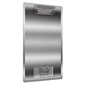 Shiny Silver Shine Elegant Chic Glam Persoonlijk Klembord (Rechts)