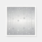 Shiny Silver Stars Servet (Voorkant)