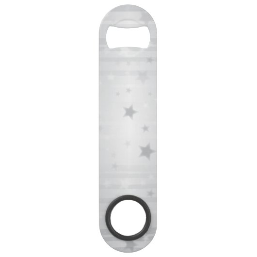 Shiny Silver Stars Speed Flessenopener (Voorkant)