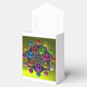 SHINY STAR MET COLORFUL GEMSTONES Gold Yellow Bedankdoosjes (Geopend)