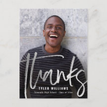 Shiny Strokes Modern Afstuderen Bedankt