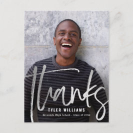 Shiny Strokes Modern Afstuderen Bedankt Briefkaart