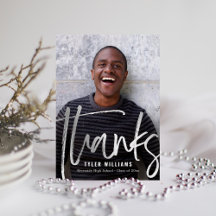 Shiny Strokes Modern Afstuderen Bedankt