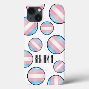 Shiny Transgender Pride Flag iPhone 13 Hoesje