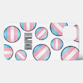 Shiny Transgender Pride Flag Case-Mate iPhone Case (Achterkant (horizontaal))