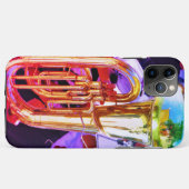Shiny Tuba Reflections Brass Band Case-Mate iPhone Case (Achterkant (horizontaal))