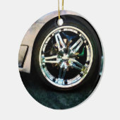 Shiny Wheels Keramisch Ornament (Links)