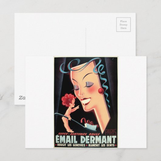 Shiny White Teeth Briefkaart (Voorkant / Achterkant)