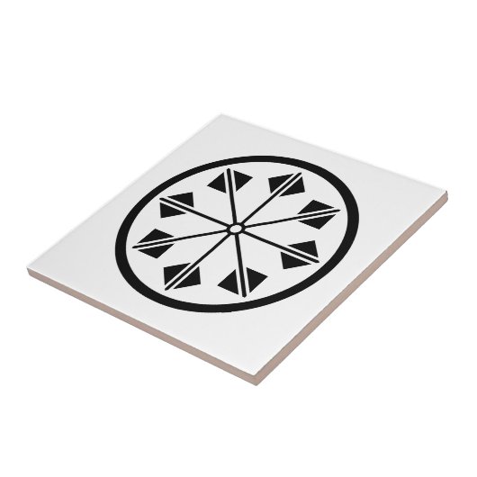 Shionada pinrad tegeltje (Zijkant)