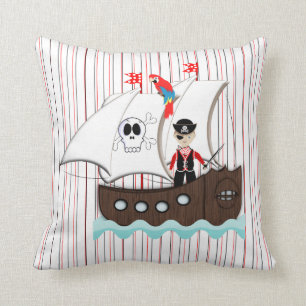 Ship Ahoy Matey Kinder Pirate Theme Kussen