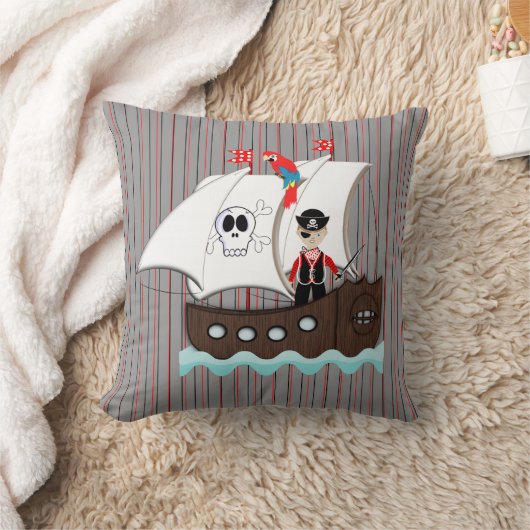 Ship Ahoy Matey Kinder Pirate Theme Kussen (Deken)