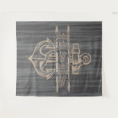 Ship Anchor and Rope roept Jezus uit Wandkleed (Voorkant (horizontaal))