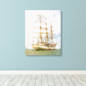 Ship canvas print (Insitu (Houten vloer))