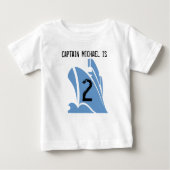 Ship Captain  2e Verjaardag Tshirt (Voorkant)