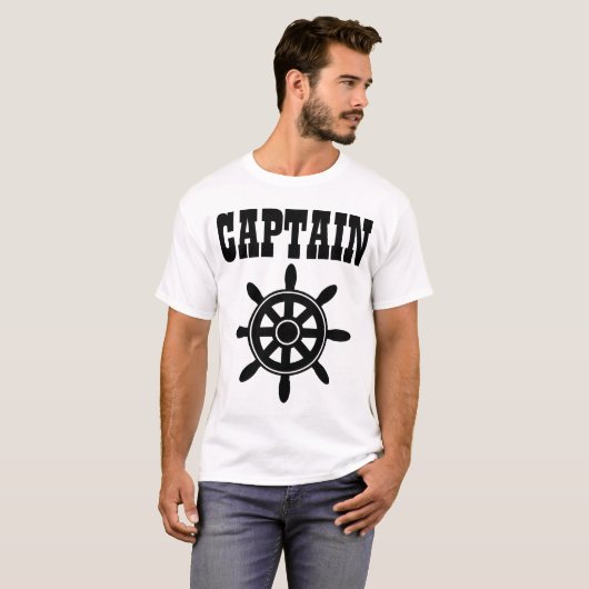Ship CAPTAIN dad T-shirts (Voorkant volledig)