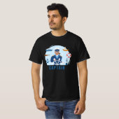 Ship Captain Design Aantrekkelijk Zwart Tshirt (Voorkant volledig)