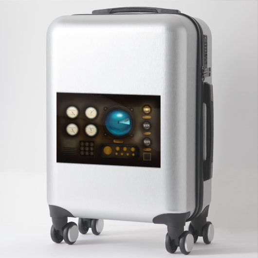 Ship Control Panel Sonar System Retro Steampunk Sticker (Koffer)