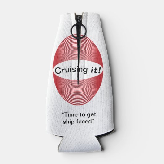 "Ship Faced" Koozie Fles Cooler (Achterkant)