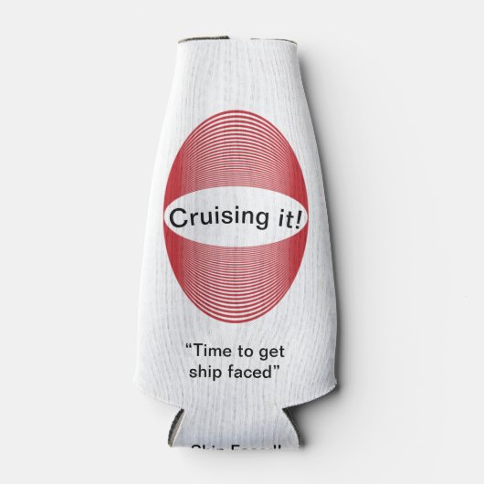 “Ship Faced” Koozie Fleskoeler (Voorkant)